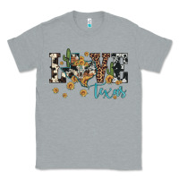Heather Grey love texas map sunflower cactus cowhide leopard Classic Tee - Artiststas