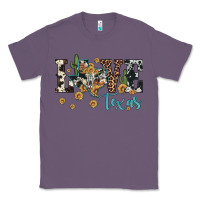 Lavender love texas map sunflower cactus cowhide leopard Classic Tee - Artiststas