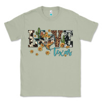Matcha love texas map sunflower cactus cowhide leopard Classic Tee - Artiststas