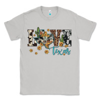 Moon Dust love texas map sunflower cactus cowhide leopard Classic Tee - Artiststas