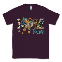 Plum love texas map sunflower cactus cowhide leopard Classic Tee - Artiststas