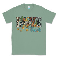 Sage love texas map sunflower cactus cowhide leopard Classic Tee - Artiststas