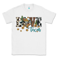 White love texas map sunflower cactus cowhide leopard Classic Tee - Artiststas