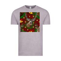 Vintage Zinc christmas deer and bell seamless pattern Vintage Tee - BundleAndBundleShop