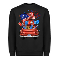 Black farm truck,america flag Heavyweight Sweatshirt - JahusDesignShop