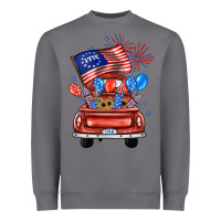 Storm farm truck,america flag Heavyweight Sweatshirt - JahusDesignShop