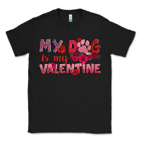 Black my dog is my valentine Classic Tee - OliviaCreatesArt