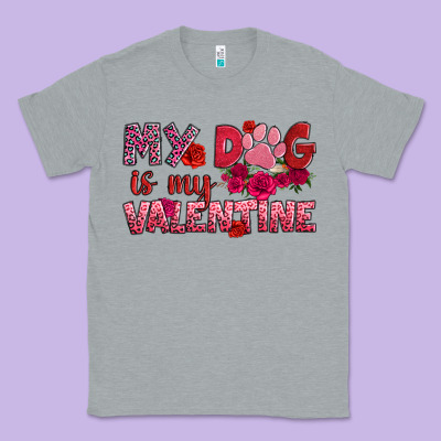 My Dog Is My Valentine Classic Tee Designed By Oliviacreatesart