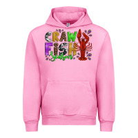 Fuchsia Pink crawfish season mardi gras carnival Urban Hoodie - Jasminsmagicworld
