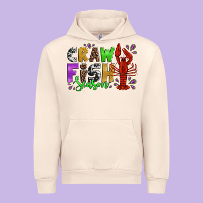 Crawfish Season Mardi Gras Carnival Urban Hoodie Designed By Jasminsmagicworld
