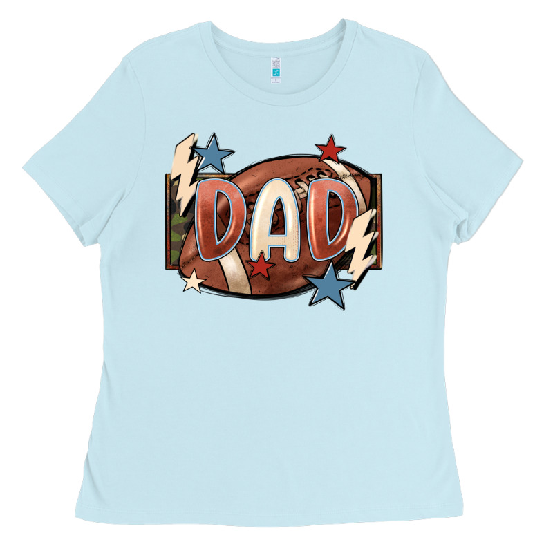 Football Dad Ladies Tee by FaDigitalArtStudio | Teevron