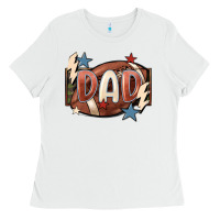White football dad Ladies Tee - FaDigitalArtStudio