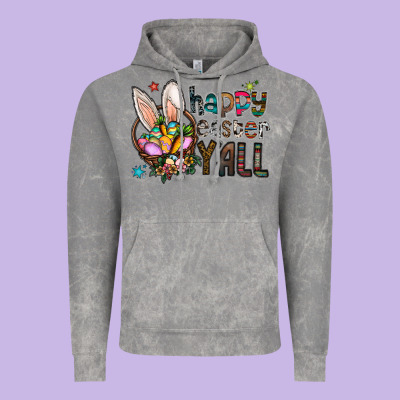 Happy Easter Y All Vintage Hoodie Designed By Cowhidedigitalart