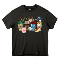 Asphalt Baseball coffee cups Heavy Core Tee - HowdyJamesFarm