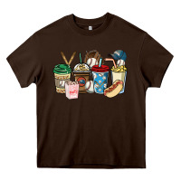 Chocolate Brown Baseball coffee cups Heavy Core Tee - HowdyJamesFarm
