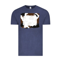Vintage Denim cowhide frames background Vintage Tee - RanaPortraitStore