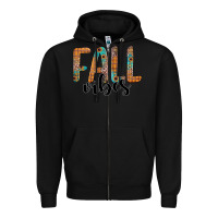 Black fall vibes Zipper Hoodie - JahusDesignShop