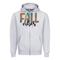 Heather Grey fall vibes Zipper Hoodie - JahusDesignShop