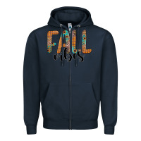 Navy fall vibes Zipper Hoodie - JahusDesignShop