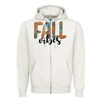 Oatmeal Heather fall vibes Zipper Hoodie - JahusDesignShop