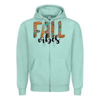 Seafoam fall vibes Zipper Hoodie - JahusDesignShop