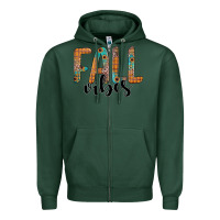 Sports Green fall vibes Zipper Hoodie - JahusDesignShop