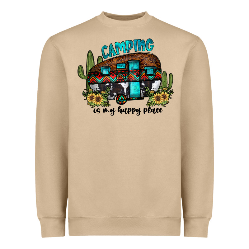 Camping Is My Happy Place2 Heavyweight Sweatshirt by JahusDesignShop | Teevron