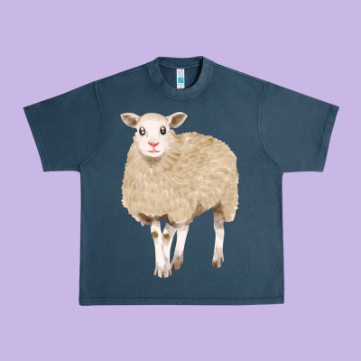 Sheep Urban Heavy Tee Designed By Fadigitalartstudio