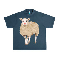 Midnight Navy sheep Urban Heavy Tee - FaDigitalArtStudio