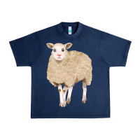 Navy sheep Urban Heavy Tee - FaDigitalArtStudio