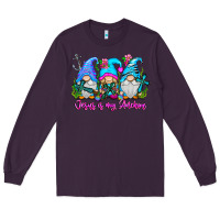Plum Jesus Is My Anchor Long Sleeve Tee - CowhideDigitalArt