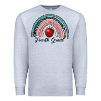 Heather Grey fourth grade rainbow Premium Sweatshirt - RanaPortraitStore