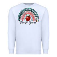White fourth grade rainbow Premium Sweatshirt - RanaPortraitStore