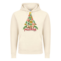 Vintage Artic paw print christmas tree Vintage Hoodie - CowhideDigitalArt