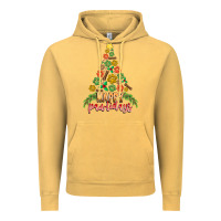 Vintage Mustard paw print christmas tree Vintage Hoodie - CowhideDigitalArt