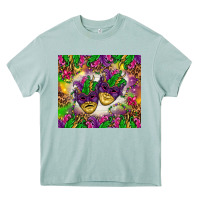 Arona Mardi Gras masks tumbler Heavy Core Tee - HowdyJamesFarm