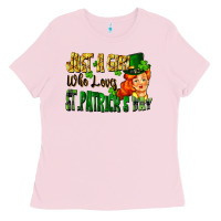Just A Girl Who Loves St. Patrick's Day Ladies Tee | Teevron
