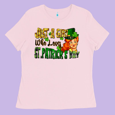 Just A Girl Who Loves St. Patrick's Day Ladies Tee Designed By Fadigitalartstudio