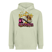 Matcha counting my blessings afro hands Heavyweight Hoodie - RanaPortraitStore