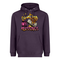 Plum counting my blessings afro hands Heavyweight Hoodie - RanaPortraitStore