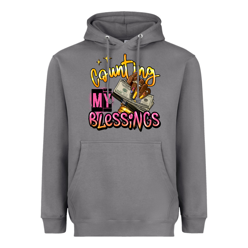 Counting My Blessings Afro Hands Heavyweight Hoodie by RanaPortraitStore | Teevron