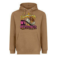 Toasted Coconut counting my blessings afro hands Heavyweight Hoodie - RanaPortraitStore