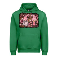 Emerald valentines day gnomes couple Urban Hoodie - Jasminsmagicworld