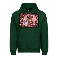 Forest Green valentines day gnomes couple Urban Hoodie - Jasminsmagicworld