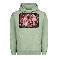 Pigment Oil Green valentines day gnomes couple Urban Hoodie - Jasminsmagicworld