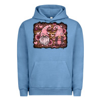 Pigment Pebble Blue valentines day gnomes couple Urban Hoodie - Jasminsmagicworld