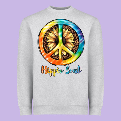 Hippie  Soul Heavyweight Sweatshirt Designed By Jahusdesignshop
