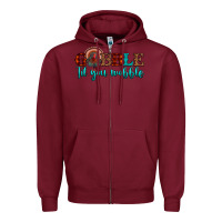 Burgundy gobble til you wobble Zipper Hoodie - JahusDesignShop