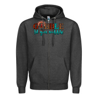 Charcoal Heather gobble til you wobble Zipper Hoodie - JahusDesignShop