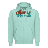 Seafoam gobble til you wobble Zipper Hoodie - JahusDesignShop